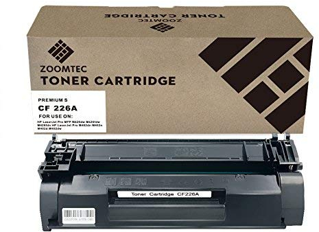 ZOOMTEC 26A CF226A Toner Patrone für Laserjet MFP M426dw M426fdw M426fdn Laserjet Pro M402n M402dn M402dw (1 Pack Schwarz)