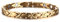 JewelryWe Schmuck Damen Armband, Elegant X Oval Link Charm Magnetix Magnetarmband Armkette Armreif, Edelstahl, Gold