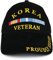 Armycrew Korea War Veteran Ribbon bestickte strukturierte Militär-Baseballkappe, Schwarz, Einheitsgröße