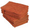 BaSaTex - Lot de 10 Gants de Toilette pour Le Visage - Serviettes en éponge avec Boucle de Suspension en Coton Doux de 15x21cm - Serviettes invité certifiées Öko-Tex Made in Green - Terra