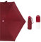 Paraguas Plegable Ultraligero 210T Mini Cápsulas Crema Paraguas Paraguas Plegable de Goma Sombrillas Soleado Viajes (Rojo)
