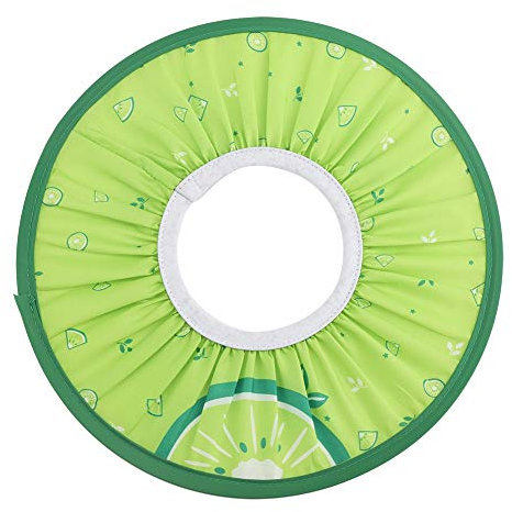 Gorro de Protección Ducha Bañarse de Tela Impermeable para Bebé Niños Cabello Elástico Sombrero (Verde)