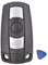 Étui pour clé de Voiture BMW séries 1/3/5/6 E60 E90 E91 E92 E70 E82 E88 E89 X5 X6 télécommande à 3 Boutons, Coque pour clé Intelligente étui pour télécommande.