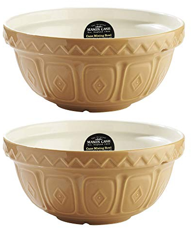 Mason Cash S18 Chip Resistant Earthenware Mixing Bowl 26cm (Pack of 2)