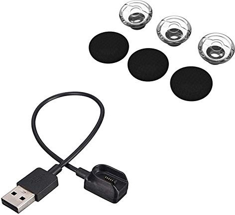 Golden Apple 3 Pack Replacement Earbuds Gels & Charge Cable for Plantronics Voyager Legend Eartip Kit