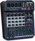 Depusheng T6 Consola mezcladora de tarjeta de sonido portátil de 6 canales Mezclador de audio Incorporado 16 DSP 48V Phantom Power Admite conexión BT MP3 para grabación de computadora, bandas