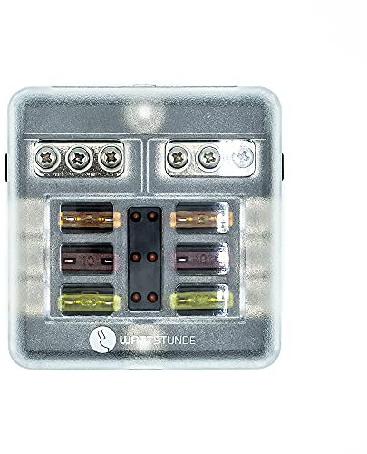 WATTSTUNDE Plus Distributor 6 - Stromverteiler mit Flachsicherung Set (Plus 6)