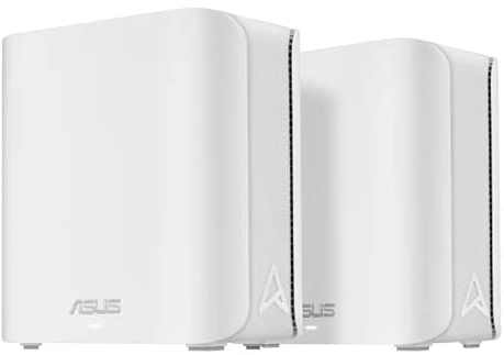 ASUS ZenWiFi BD4 Dualband WiFi 7 AiMesh Extendable Router 2er Set (3.6 Gbps, Abdeckung bis zu 455 m², Dual 2.5G Ports, VPN, Kindersicherung) weiß