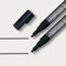 SIGEL BA177 Kreidemarker schwarz, Rundspitze 1-2 mm, 2 Stück