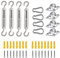 Shade Sail Hardware Kit, Stainless Steel Awning Attachment Set, Sun Shade Sail Fixing Kit for Outdoor Garden Patios (M5 44PCS)