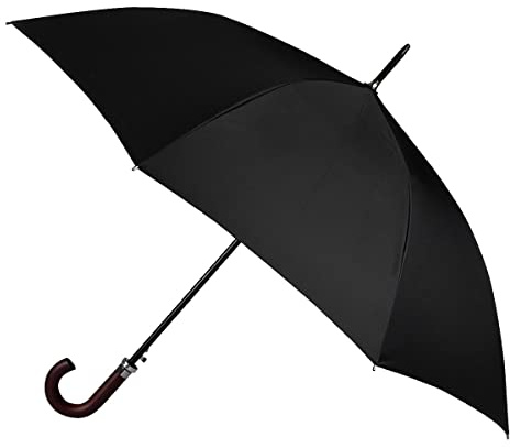 Isotoner totes Eco Auto Walker Wood Crook Plain Black