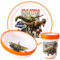 Jurassic World, set da tavola per bambini, 3 pezzi, con piatto, ciotola e bicchiere, senza BPA