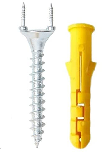 Hagsnec 50 clavos sin costuras de doble cabeza, zócalo de maciza, clavos sin costuras, línea de pie, clavos especiales, tornillos de seguridad