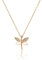 Einzelstück® Dragonfly Halskette Libelle Schmetterling Anhänger | 925 Sterling Silber Schmuck (Dragonfly Halskette Rosegold)