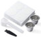 HAILASRE Réutilisable 2 pcs Capsule de café Compatible avec la machine Nespresso OriginalLine, dosettes de café rechargeables en acier inoxydable avec 100 couvercles d’autocollants en papier