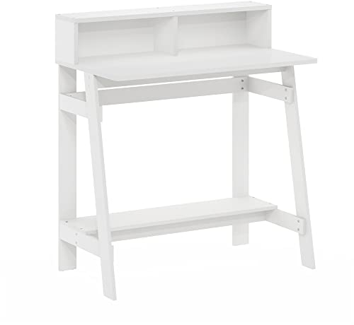 Furinno Simplistic A Frame Computer Desk, White