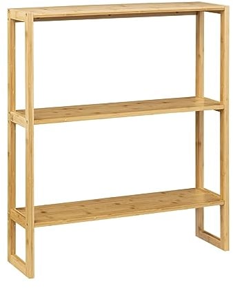 5five - Regal 2 Ebenen 20cm lab n modul Bambus