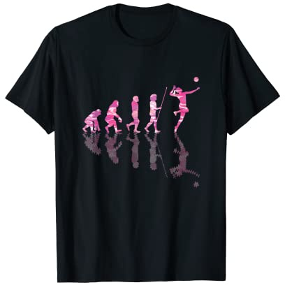 Volleyballspieler Evolution | Volleyball-Trainerspieler T-Shirt