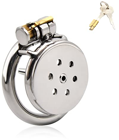BDSMLOVE Penniskäfig Metall Dilator,Chastity Cage Male small,Penis Käfig mit Dilator Harnröhre Cockring,Chastity Cage Male Metall,Keuschheitskäfig Herren extrem,Keuschheitsgürtel für Herren (S+40mm)