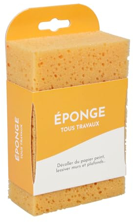 COGEX - Éponge, éponge gros travaux - Éponge mur -Pour tous travaux - Dimensions: 10 x 15 x 5mm - Pour décoller du papier peint, lessiver les murs et les plafonds - Pour tous types de nettoyage
