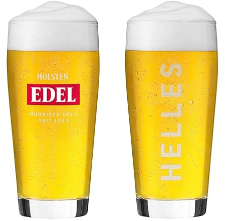 Holsten EDEL Bierglas Trinkglas Glas, 0,3 und 0,5 Liter (1 Stück) (0,3 Liter)