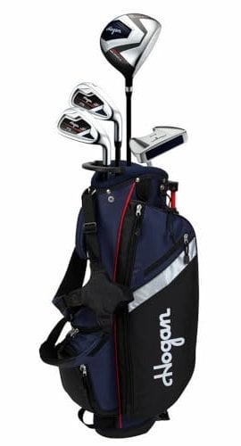 Hogan Golf FTS Junior Boys Golf Clubs Set with Bag (Navy, 6-8 Years, Left)