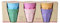 Rice Melamin Becher 6er-Set Becherset - Mehrfarbig - Kinderbecher Campingbecher Melamingeschirr Trinkbecher Geschirr Bruchsicher BPA-frei 160ml