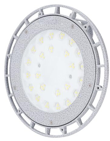 Plyisty 50-W-UFO-LED-Hochregalleuchte, 5000 K 5500 Lm Hochregal-Beleuchtungsprodukt für Gewerbliche Zwecke, Runde Gewerbliche Lagerbereichsleuchte mit Schutzart IP66 für Nassbereiche,