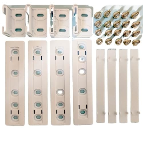 UJNKMGBF for Frigorifero/Porta frigo Guida Scorrevole Integrata Armadio Kit da Incasso(4pcs Set)