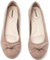 Veittes Women's Wide Width Flats Shoes - Fashion Round Toe Slip-on Comfortable Bow Ballet Shoes.(2109004-2408,TA/MF,UK6.5 Wide)