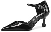 QUEEN HELENA Scarpe Eleganti con Tacco Basso Décolleté a Punta Chiusa Donna K3407