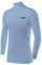 TCA Men's HyperFusion Compression Base Layer Top Long Sleeve Under Shirt - Mock Neck - Ice Blue Mock, XXL