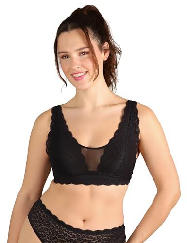 SugarShape Bralette ELVA Bralettes unwattiert bügellose BHS,Spitzen-BHS