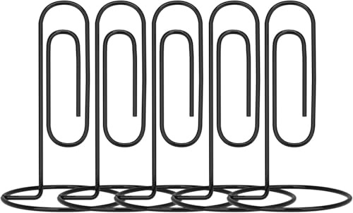 Graffette, graffette, graffette, fermagli for raccoglitori, clip, clip, 5 pezzi Jumbo Clip for carta da scrivania Porta promemoria Supporto for forniture for ufficio da scrivania Porta promemoria