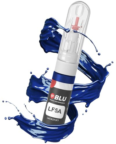 BLU Lackstift Auto kompatibel für Skoda LF5A BLAU PACIFICBLUE | Auto Lack Reparatur 2in1 Ausbesserungslack Pinsel + Nadel