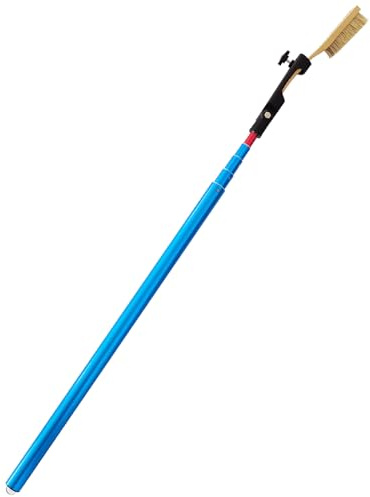 Stick Clip Rock Climbing Brush with Extendable Pole| Angle Adjustable Bouldering Chalk Brush Climbing Sticks