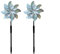 Tinyuet Vogelabwehr Windrad, 2er Pack | Taubenabwehr Balkon, Reflektierender Windräder-Vogelschreck Für Garten, Obstgarten & Hof - Silberner Eissplitter