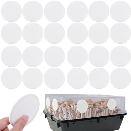 Dischi filtranti portatili a forma di fungo, 24 dischi adesivi per funghi, attrezzature da giardiniere, assorbimento 'umidità, per giardinieri, interni ed esterni