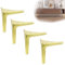 4 Pcs Pieds de TV Meubles en Métal Or,Moderne Triangulaires Jambes en de Support de Table Basse Remplacement pour d'armoire,canapé Placard (22CM)