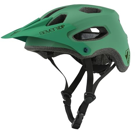 7iDP Mountainbike-Helm X2 - Leichter MTB-Helm für Damen & Herren Trail & Enduro, verstellbare Passform, atmungsaktiv mit verlängerter Abdeckung hinten (Waldgrün, S/M)