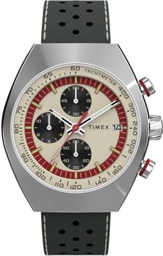 Timex Herren Chronograph Quarz Uhr Trend Legacy mit Lederarmband