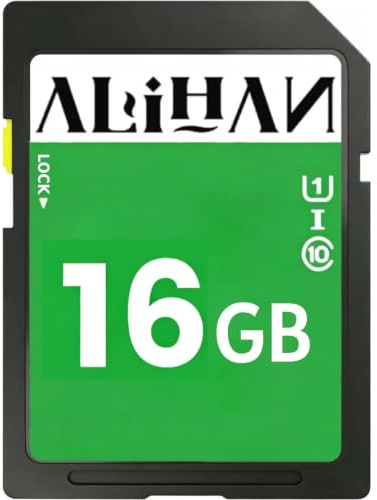 SD Card 16GB, SDHC U1 Class 10 Flash Memory for Digital Camera, Computer