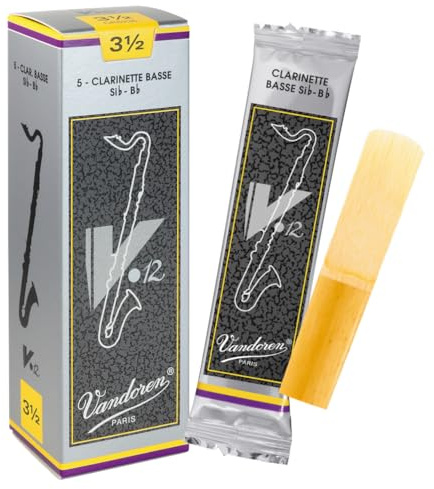 Vandoren V12 Bass clarinet reeds, box of 5 - Strength 3,5