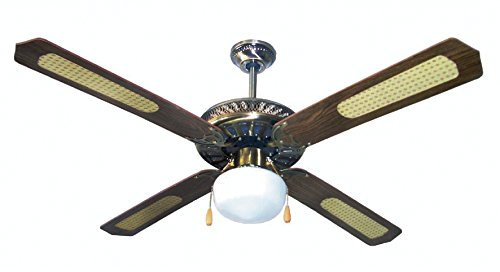 Kooper Ventilatore da soffitto con 4 Pale, 140 cm, Marrone 60 W