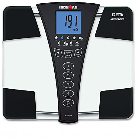 Tanita Ironman BC-549 Plus Personenwaage, Körperanalyse, 9 Funktionen, große Fläche