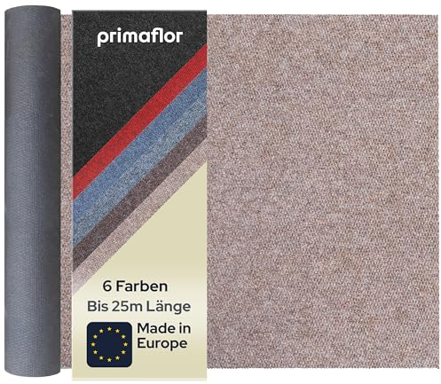 Primaflor Sauberlauf - PICOLLO, Beige, 1,00m x 2,00m, Rutschfester Schmutzfangläufer Meterware, Robuster Küchenläufer nach Maß, Zuschneidbarer Teppichläufer, Eingangsmatte für Flur und Windfang