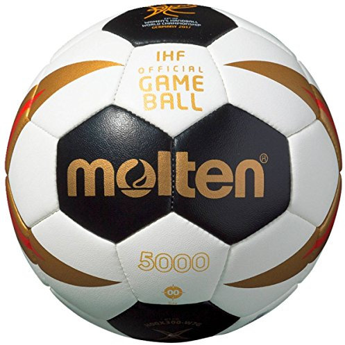 Molten Deutschland WM 2017 Damen Mini-Handball Größe 00 Kinder Weiß/Schwarz/Gold/Rot, Größe 00