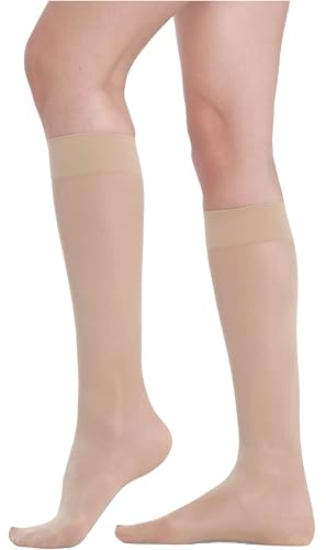 BeOnTop Gambaletti Compressione Graduata Donna 70 Denari - Calze Compressione 17-18 mmHg, Riposanti, Contenitive, Elastiche Per Vene Varicose, Comfort Support Line - Made in Italy