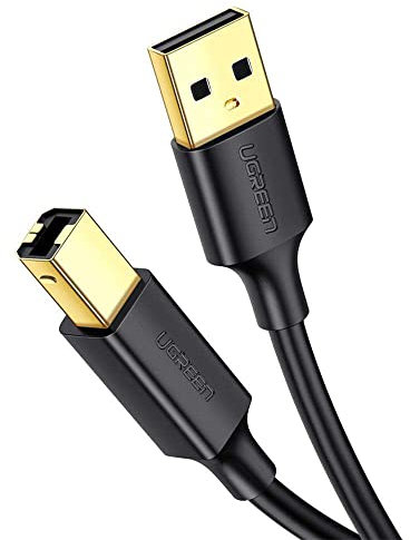 UGREEN Câble d'imprimante US135 USB 2.0 vers USB Type-B 1m Noir