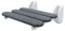 RIDDER Duschklappsitz, Klappbarer Duschsitz zur Wandmontage, Aluminium, Grau, ca. 38,2 x 36 x 16 cm